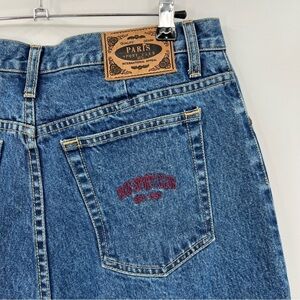 Paris Sport Club Vintage 80 90’s 100% Cotton High Rise Mom Tapered Leg Size 14
